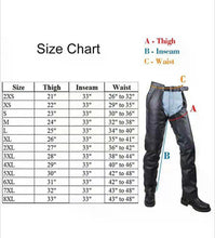 Load image into Gallery viewer, Distressed Brown  Leather Motorcycle Chaps w/ Zip-out Lining & Zipper Pocket