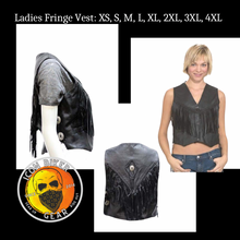 Load image into Gallery viewer, Ladies Fringe Snap Button Vest
