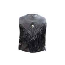 Load image into Gallery viewer, Ladies Fringe Snap Button Vest