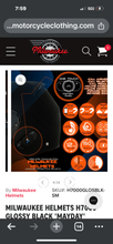 Load image into Gallery viewer, Milwaukee Leather “MayDay” Modular Helmet- Glossy Black with Built in Bluetooth Intercom, Speaker & Microphone