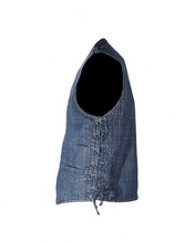 Load image into Gallery viewer, Men's Dark Blue Denim Gun Pocket Club Vest