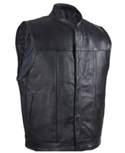 Load image into Gallery viewer, Men's Black Motorcycle Vest by Club Vest®