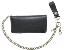 Load image into Gallery viewer, Heavy Duty Black Leather Chain Wallet