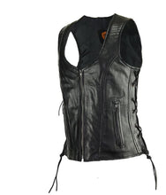 Load image into Gallery viewer, Naked Leather Corset Style Vest