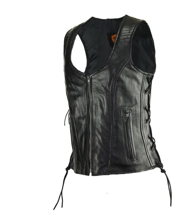 Naked Leather Corset Style Vest