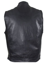 Load image into Gallery viewer, Men's Black Motorcycle Vest by Club Vest®