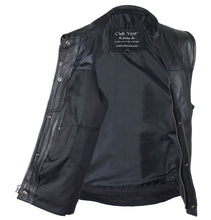 Load image into Gallery viewer, Men's Black Motorcycle Vest by Club Vest®