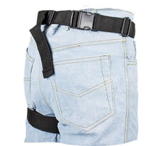 Load image into Gallery viewer, Black Textile Multi Pocket Thigh Bag with Gun Pocket