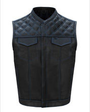 Load image into Gallery viewer, Men’s Club Vest Blue Thread
