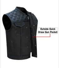 Load image into Gallery viewer, Men’s Club Vest Blue Thread
