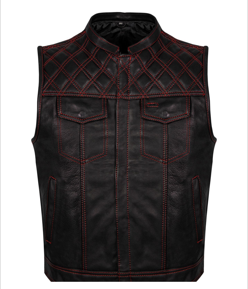 Men’s Club Vest Red Thread