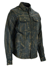 Load image into Gallery viewer, Distressed Leather Shirt- Men
