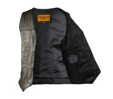 Load image into Gallery viewer, Distressed Brown Motorcycle Vest
