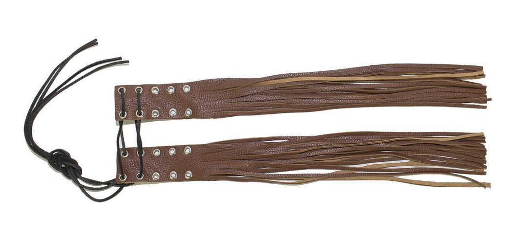 Light Brown Brake & Clutch Covers With Fringes