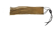 Load image into Gallery viewer, Tan Naked Cowhide Leather Handlebar Covers with Fringe
