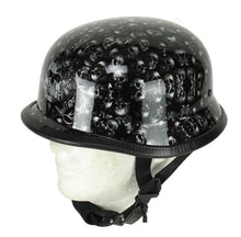 Load image into Gallery viewer, Grey Shiny Skull Graveyard German Novelty Helmet
