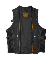 Load image into Gallery viewer, Ladies Leather Tactical Vest with 3 Adjustable Straps
