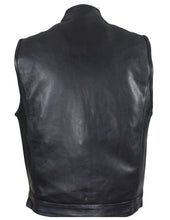 Load image into Gallery viewer, Men&#39;s Black Motorcycle Vest by Club Vest®
